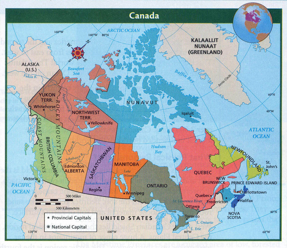 Map of Canada