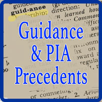 Guidance & PIA Precedents