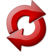 Red refresh icon
